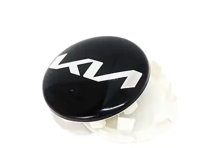 Ковпачок в диск KIA, емблема в колеса 58 мм (1 шт.) Black