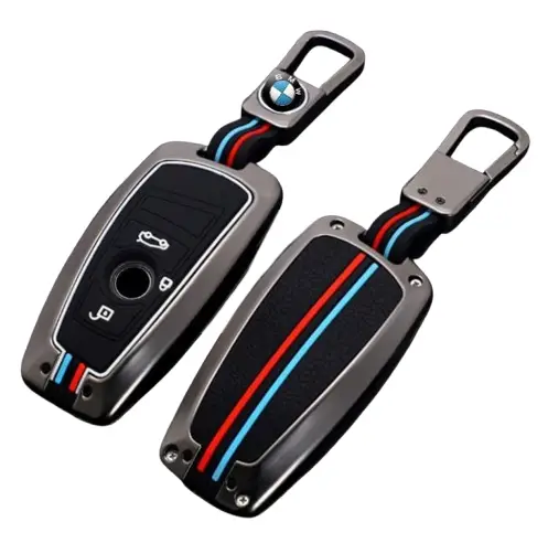 Металлический чехол для автоключа BMW M-стиля, 3 кнопки F-series графит