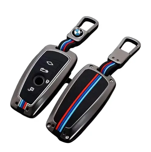 Металлический чехол для автоключа BMW M-стиля, 4 кнопки F-series графит