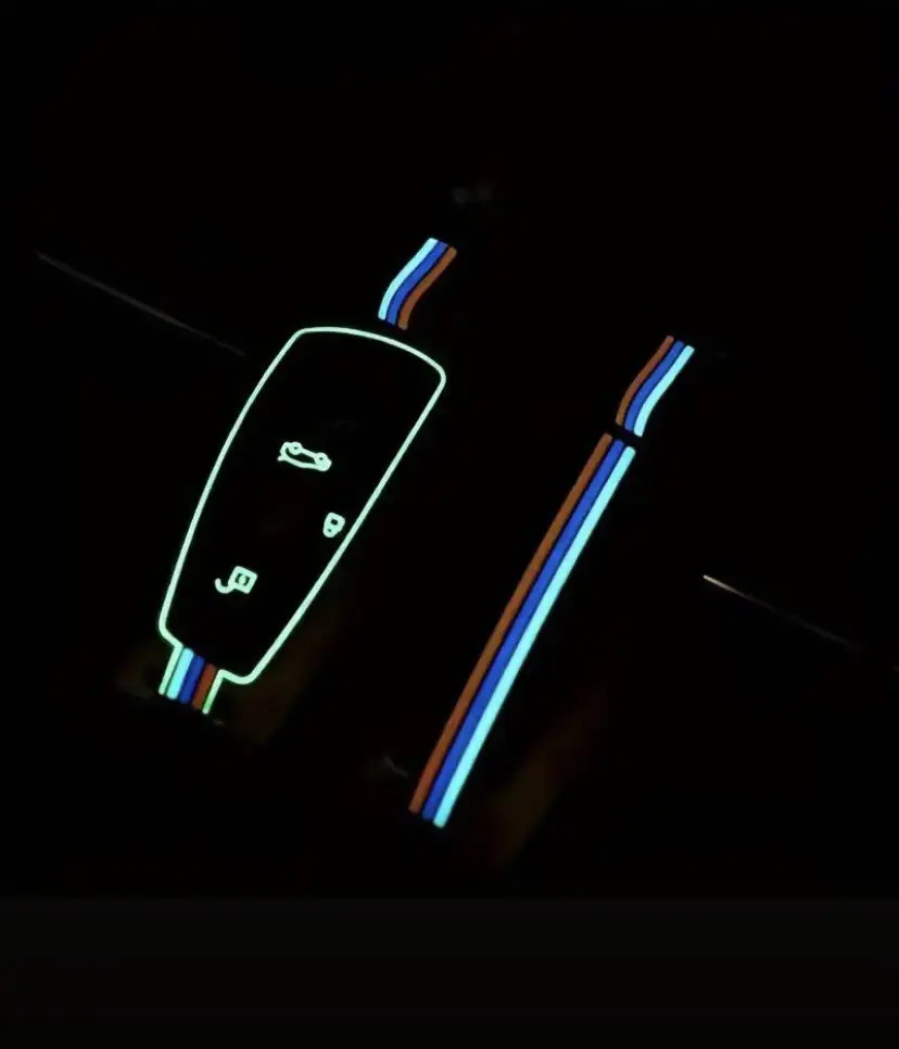 Металлический чехол для автоключа BMW M-стиля, 3 кнопки F-series хром