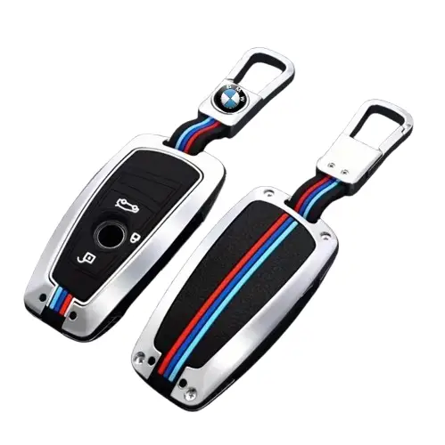 Металлический чехол для автоключа BMW M-стиля, 3 кнопки F-series хром
