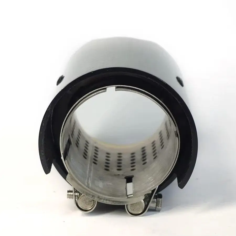 Спортивна одиночна насадка з гравіюванням «M» Performance і перфорацією, Синя, карбонова, 68-73 мм BMW 89 мм