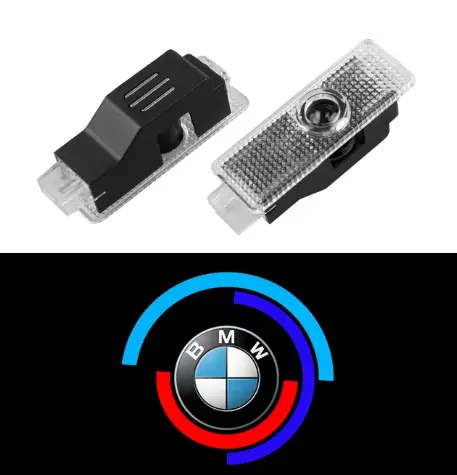 Проекция дверей BMW E60 E70 E90 E92 F10 F15 F20 F30 F32 F36 F25 с логотипом БМВ подсветка в двери BMW