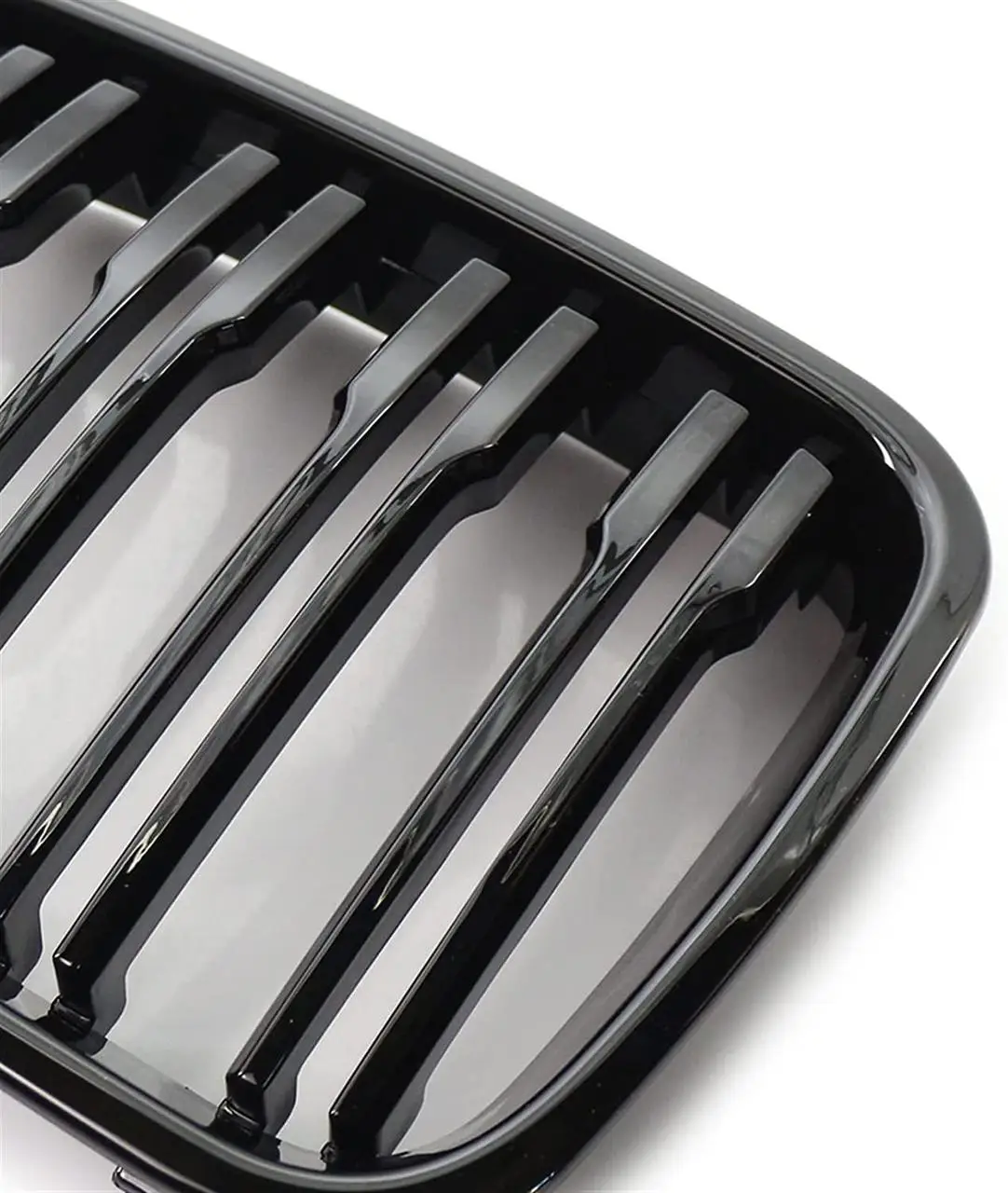 Решітка радіатора ніздрі двухреберные глянцеві для BMW E46 бмв 2003-2006 рестайлінг купе кабріолет