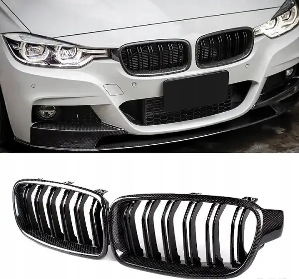 Карбоновые решетки радиатора F30 F31 BMW 3 Серии  Двойные