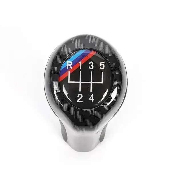 Ручка КПП BMW Performance X1 X3 X5 E39 E46 E53 E60 E30 E36, 5 ступ. (цвет - карбон)