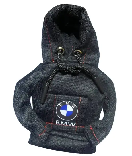 Чехол худи c лого BMW на ручку АКПП, аксесуар для салона, Кофта на рычаг передач, Чёрно-красная