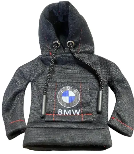 Чехол худи c лого BMW на ручку АКПП, аксесуар для салона, Кофта на рычаг передач, Чёрно-красная