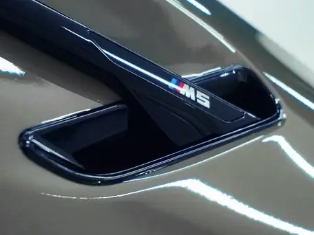 Комплект бокових накладок на крила з емблемою «M5» для моделей BMW 5 Series F10 / F90 (Чорний глянець)