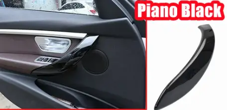 Внутренние ручки ( наружная часть ) дверей BMW F30 F31 F32 F33 F34 F35 F80 БМВ чёрный глянец