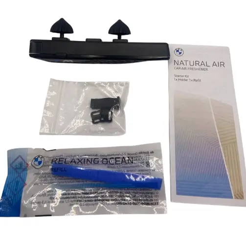 Комплект освежителя воздуха BMW Starter Kit Natural Air "M" Power с картриджем "Relaxing Ocean" (Black)