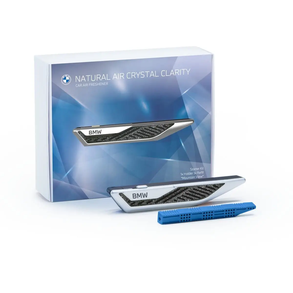 Оригинальный комплект освежителя воздуха BMW Natural Air Crystal Clarity, c кристаллами"Swarovski" и катриджем Mountain View