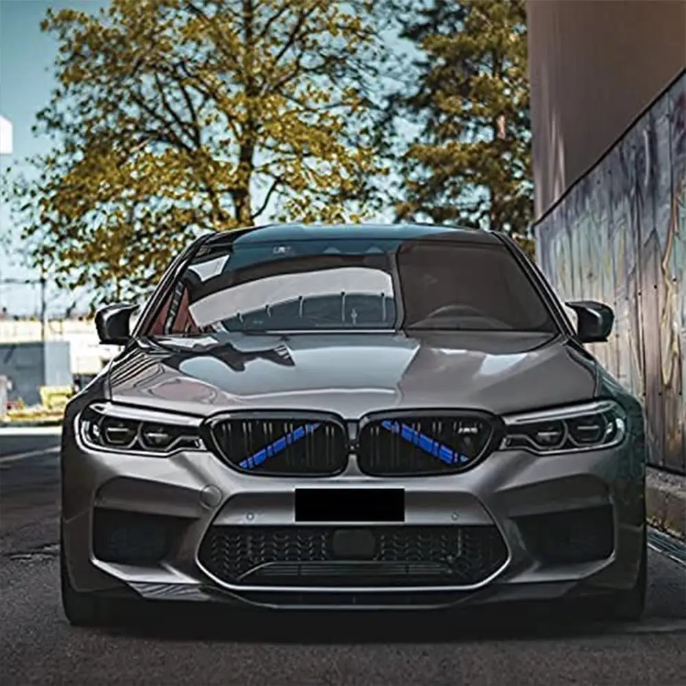 Декоративні вставки в решітку радіатора BMW F30 F32 3 4 Серії БМВ Сині