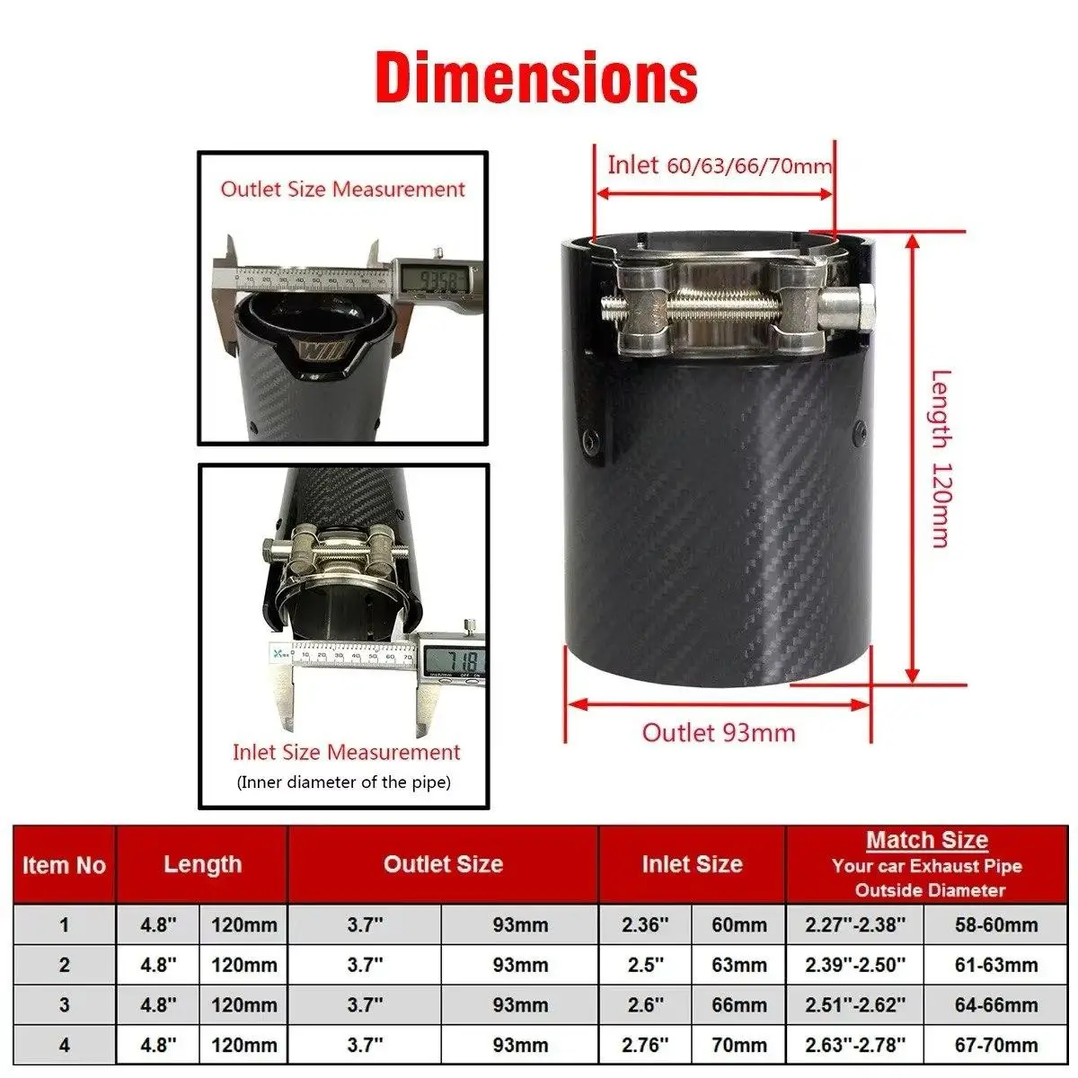 Спортивна одиночна насадка з гравіюванням і перфорацією, карбонова, 68-73 мм BMW M Performance 89 мм