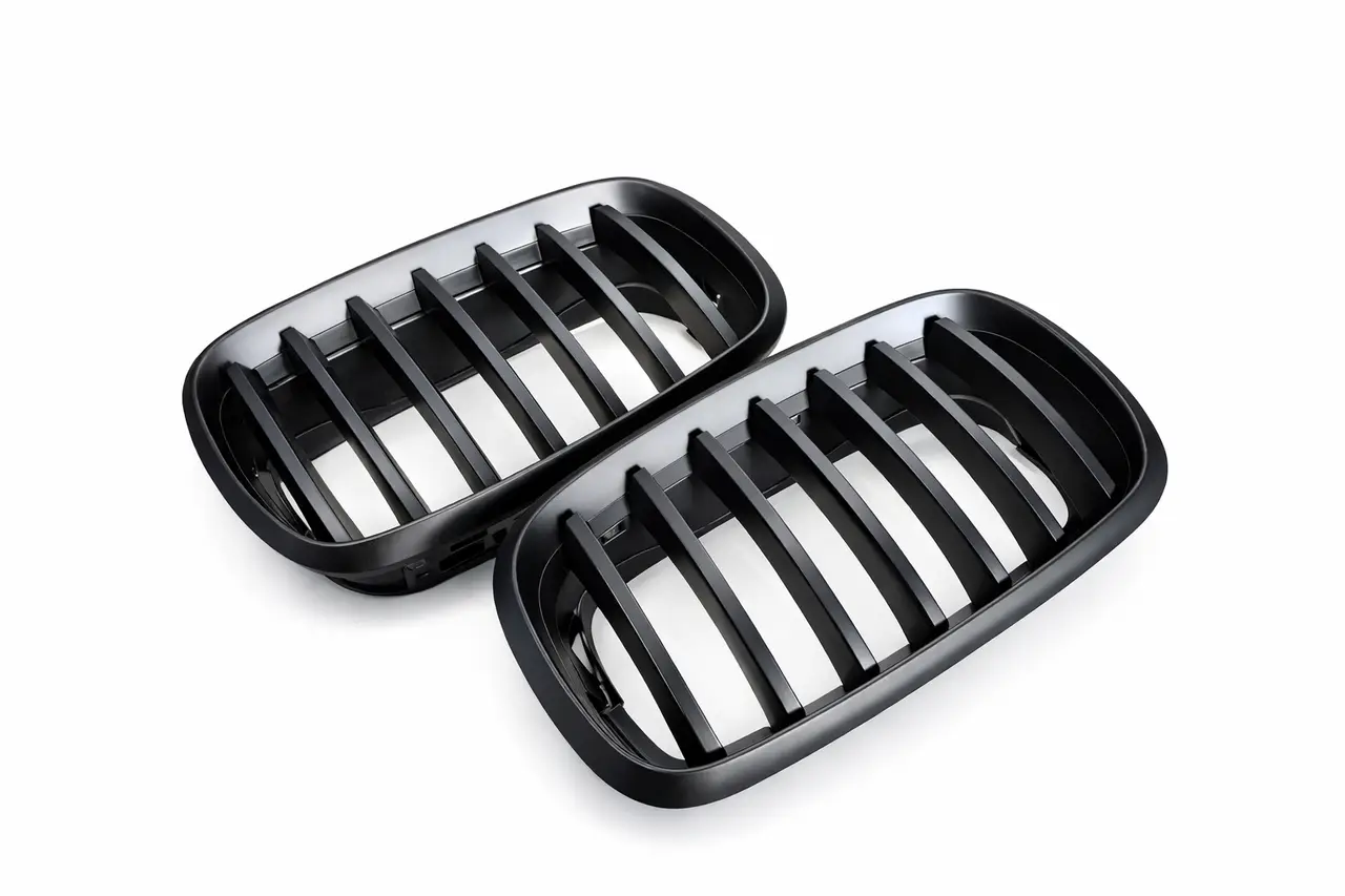 Решітки радіатору BMW X5 E70 X6 E71 Однореберні Чорний Мат