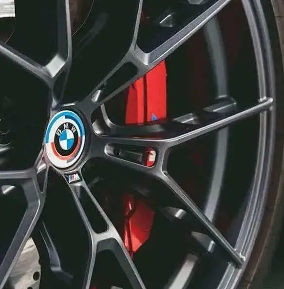 Ковпачки в диски BMW M «50th Anniversary», заглушки в колеса 68 мм, (комплект)