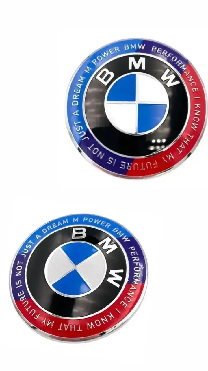 Юбилейный значок BMW 74 мм на багажник, M PERFORMANCE, для E46 E90 E82 E85